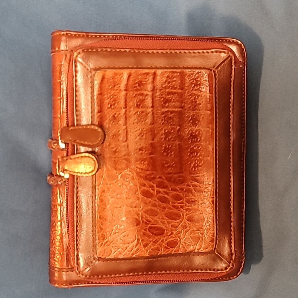 MC bag Elegant Brown Crocodile-Embossed - Picture 4 of 10